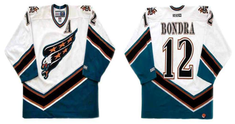 2019 Men Washington Capitals #12 Bondra CCM white NHL jerseys
